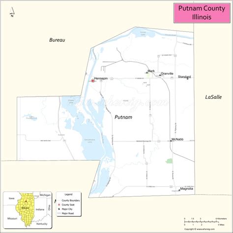 Putnam County Map, Illinois - Where is Located, Cities, Population ...