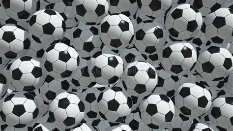 Falling Soccer Balls Motion Graphics with Green Screen Background Stock Footage - Video of ...