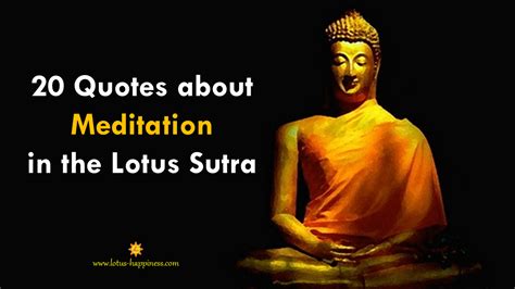 20 Quotes about Meditation in the Lotus Sutra - Lotus Happiness