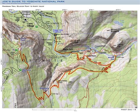 Yosemite National Park Map Guide