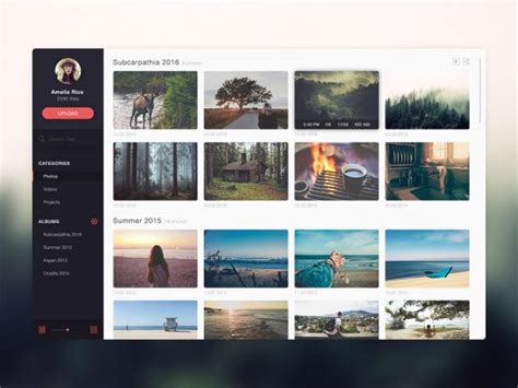 Free Photo Gallery Website Application Template Free PSD at FreePSD.cc