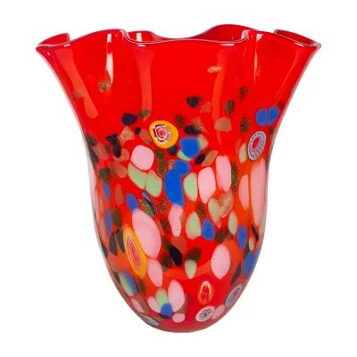 Dale Tiffany Alton Trail Art Glass Vase, Color: Red - JCPenney
