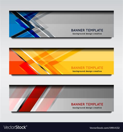 Banner template design Royalty Free Vector Image