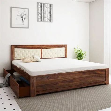 Sheesham Wood Madrid King Size Bed, With Storage at Rs 36999 in Jaipur