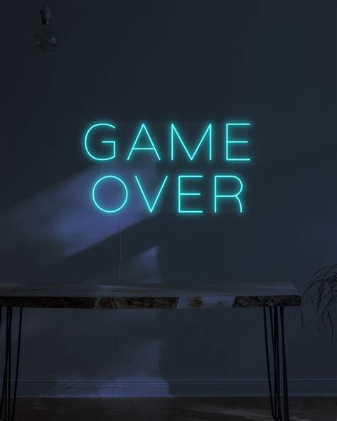 Game Over Neon Sign | Neon Effect | Neon signs, Custom neon lights, Led ...