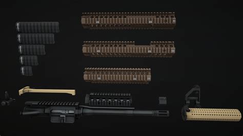 Low-Poly Mk18/CQBR parts collection - Download Free 3D model by notcplkerry [4a83887] - Sketchfab