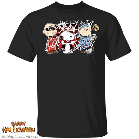 Charlie Woodstock Linus Snoopy Night Costumes Halloween Shirt - RobinPlaceFabrics