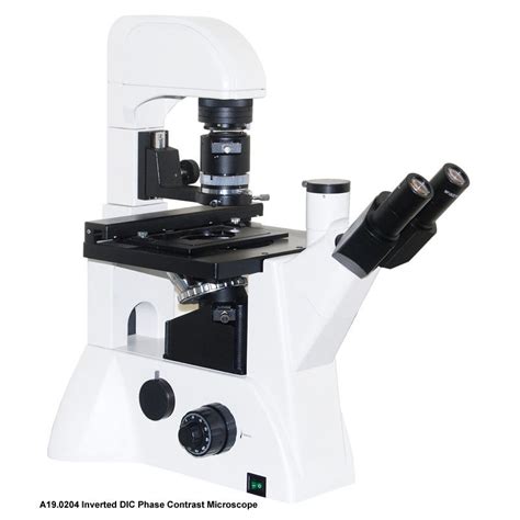 Trinocular Inverted DIC Phase Contrast Microscope A19.0204 100x - 400x