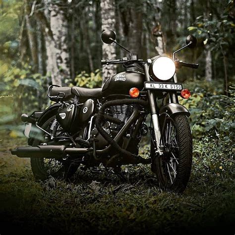 Royal Enfield Classic Cromo Negro, Bullet 350 fondo de pantalla del teléfono | Pxfuel