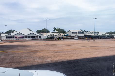 Broome Airport Terminal, seen from VH-VZO Boeing 737-838 of Qantas ...