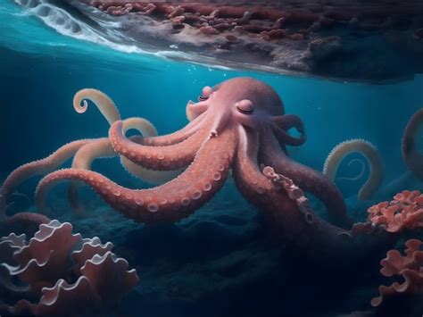 Premium AI Image | Cute dumbo octopus in the ocean