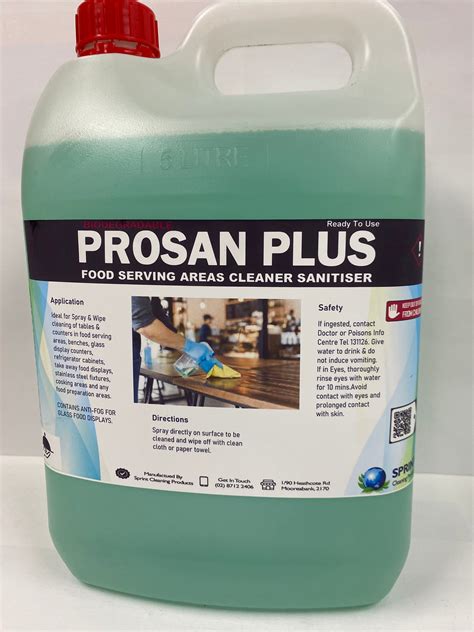 Buy Prosan Plus - Food Serving Areas Sanitiser Cleaner (with Anti-Fog ...