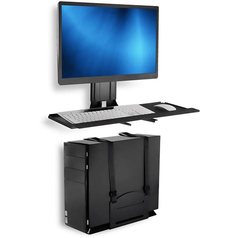 Mount-It! Monitor and Keyboard Wall Mount with PC Holder MI-7919