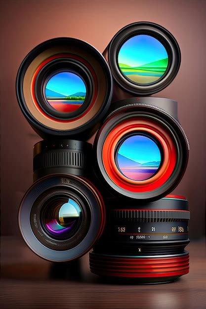 Premium AI Image | Camera Lenses