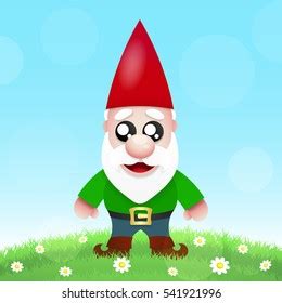 Cute Cartoon Garden Gnomes Stock Vector (Royalty Free) 541921996 ...