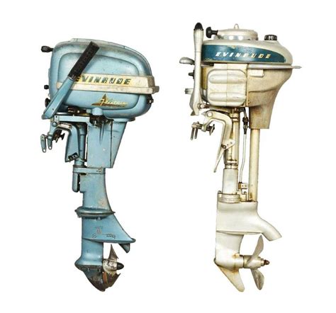 Lot Of 2: Evinrude Outboard Boat Motors.