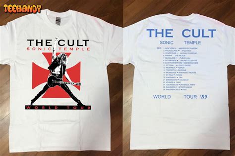 1989 The Cult Sonic Temple World Tour T-Shirt