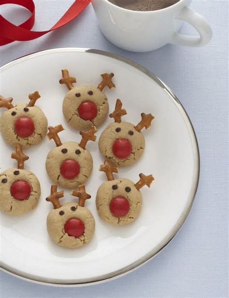 Peanut Butter Rudolph Reindeer Cookies | Recipe | Peanut butter reindeer cookies, Christmas ...