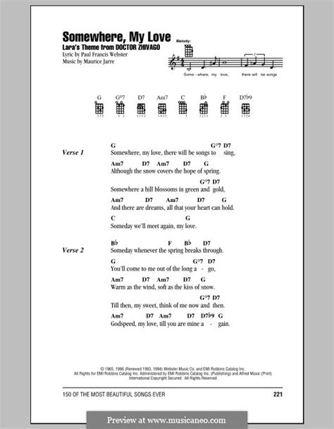 Somewhere My Love (Lara's Theme) by M. Jarre - sheet music on MusicaNeo