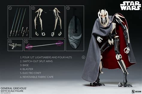 Sideshow Announce 1/6 Scale General Grievous Figure