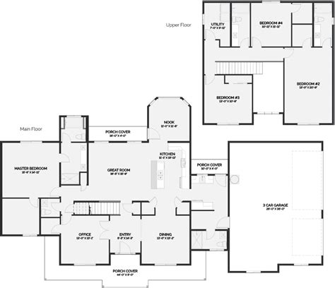 COLUMBIA Floor Plan | Signature Collection | Lexar Homes | Floor plans, House plans farmhouse ...