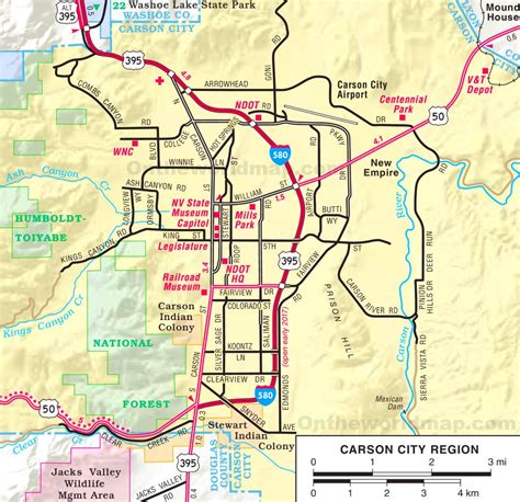 Carson City Region road map