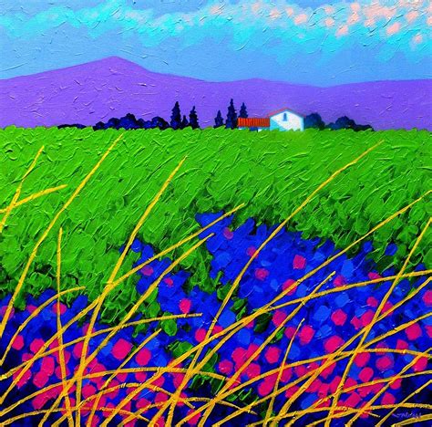 Purple Hills Painting by John Nolan - Fine Art America