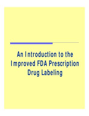 Fillable Online fda FDA Prescription Drug Labeling - Food and Drug ...