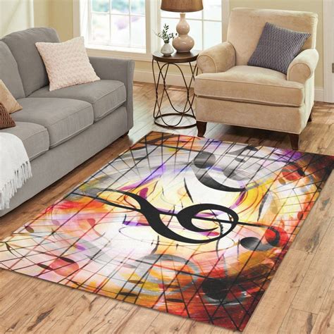 Amazon.com: IntertestPrint Music Concept Area Rug Custom Area Rugs ...