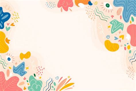 Free Vector | Hand drawn flat abstract shapes background