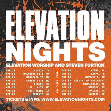 Premier Productions & Elevation Church Announce Their Fall 2023 Tour - TCB