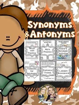 Synonyms and Antonyms Lesson, Practice, & Assessment | Print & Digital | | Synonyms and antonyms ...