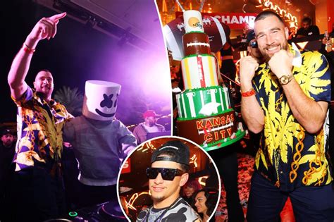 Travis Kelce and Patrick Mahomes sing "We Are the Champions" while partying in Vegas until 4 a.m