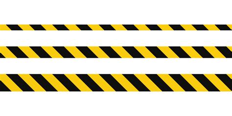 Yellow And Black Striped Hazard Tape Lines Isolated On, 49% OFF