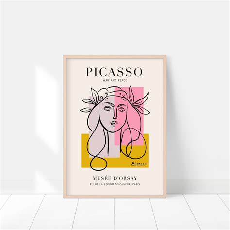 Pablo Picasso War and Peace Print / Picasso Line Art Drawings - Etsy UK