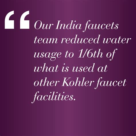 Kohler India Team Navigates a Sustainability Roadblock by Rethinking ...