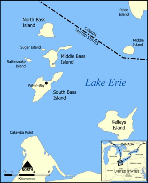 The second Great lake---Lake Erie...Michigan Side & Point Pelee, Ontario