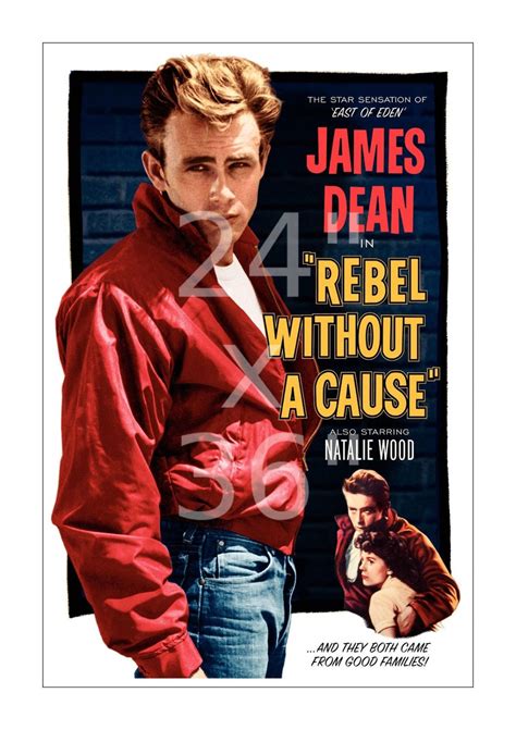 James Dean - Rebel without a Cause - Classic Vintage Film Movie Poster 11 x 17 - 1950-59