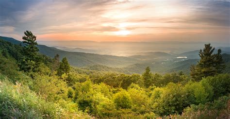 Hazy Sunset on Skyline Drive, Virginia [OC] [9807 x 5078] – NATUREFULLY