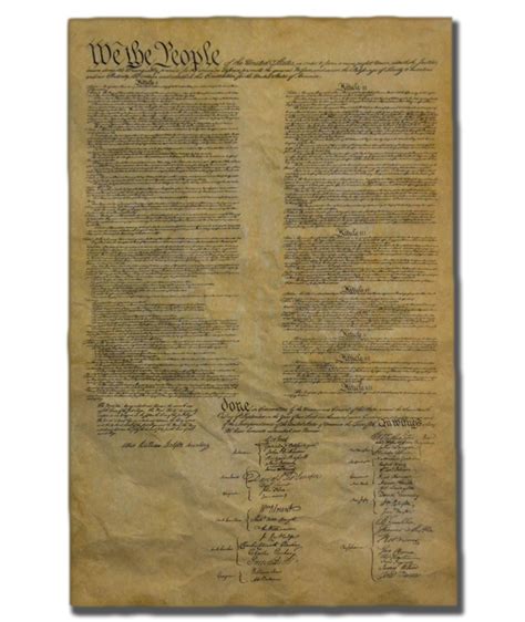 United States Constitution - 1787 Poster Size (23" x 29 ...