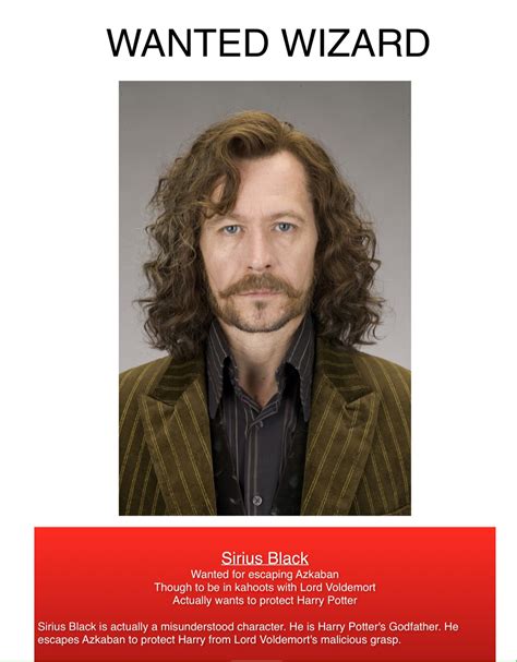 Harry Potter Sirius Black Wanted Poster