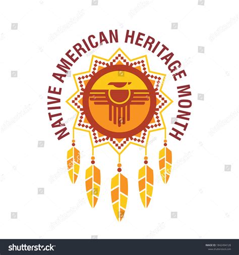 Native American Heritage Month American Indian Stock Vector (Royalty ...