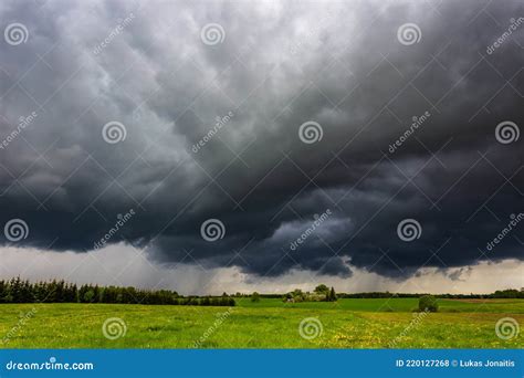 Severe Thunderstorm Clouds, Landscape with Storm Clouds Stock Photo - Image of thunder, power ...