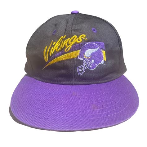 Vintage NFL Minnesota Vikings Baseball Hat Free... - Depop