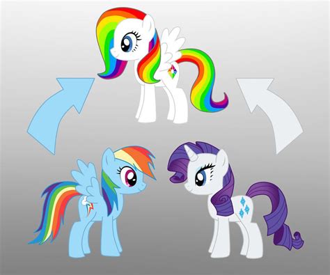 Pony Fusion: Rainbow Dash And Rarity by Willemijn1991 on DeviantArt My Little Pony Rarity, My ...