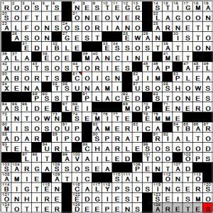 LA Times Crossword Answers 23 Sep 12, Sunday - LAXCrossword.com