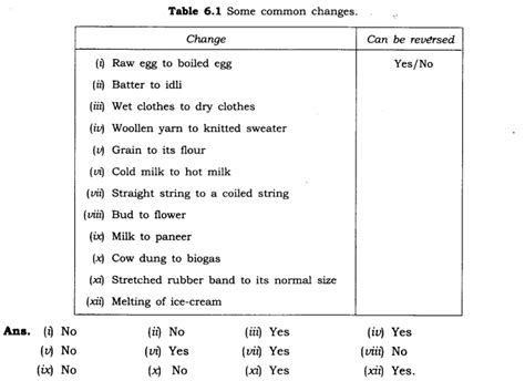 NCERT Solutions for Class 6 Science Chapter 6 Changes Around Us - Bhavy ...