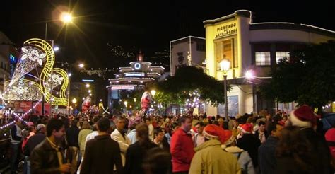 Funchal Market Night at Christmas in Madeira