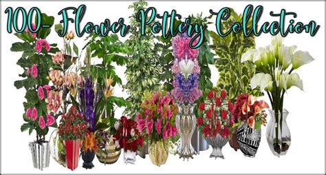 A wonder 100 pieces of different flowers and plants mesh For imvu | Flowers, Different flowers ...