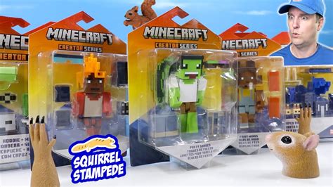 Minecraft Creator Series Customize Action Figures Skins Mix Review - YouTube